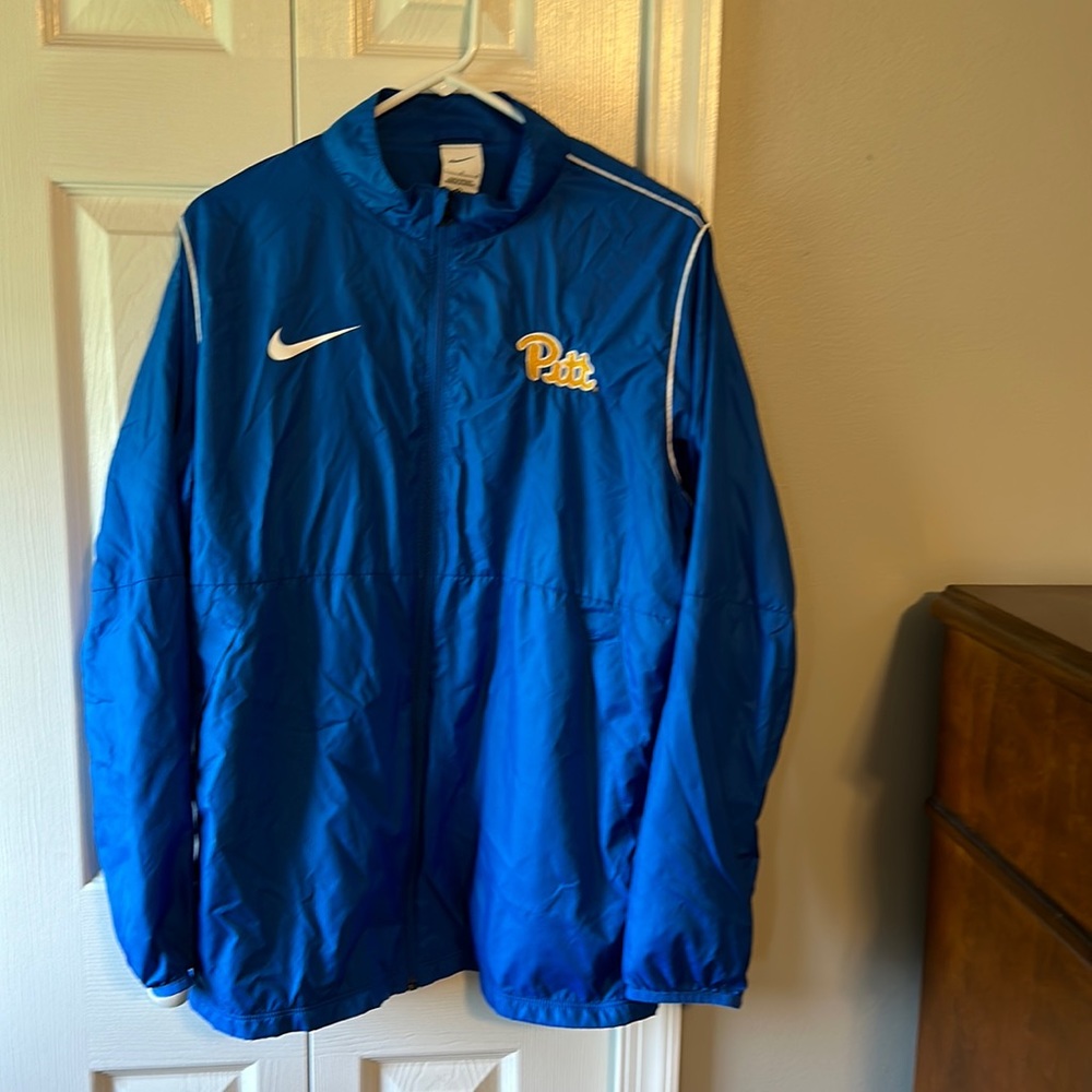 Mens PItt Blue windbreaker size L